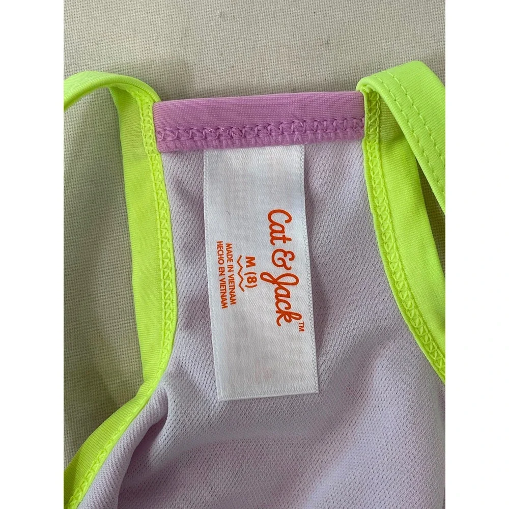 Cat & Jack Girls Colorblock Cutout One-Piece Swimsuit Size M (8) NWT